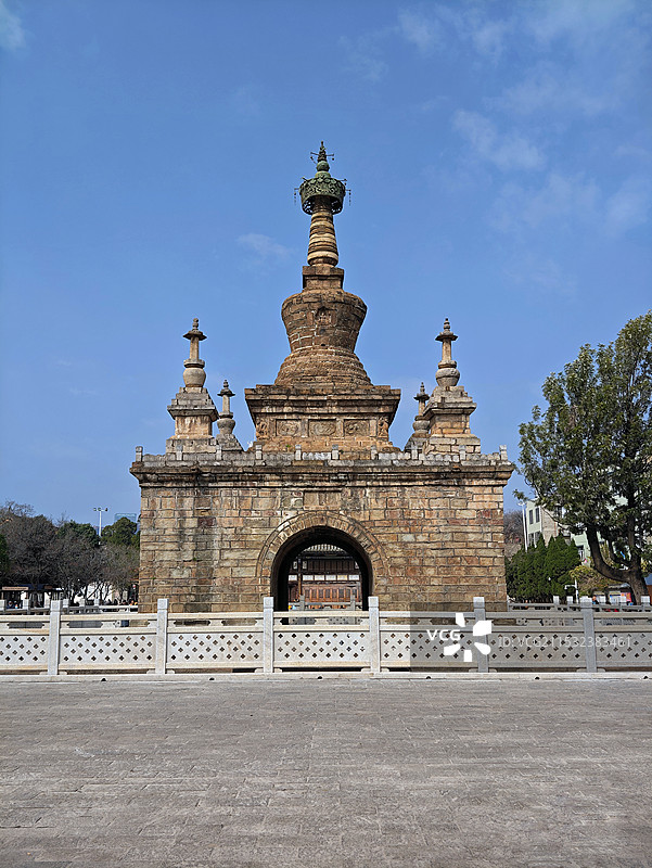 中国古塔揽胜～云南篇/昆明【妙湛寺金刚塔】图片素材