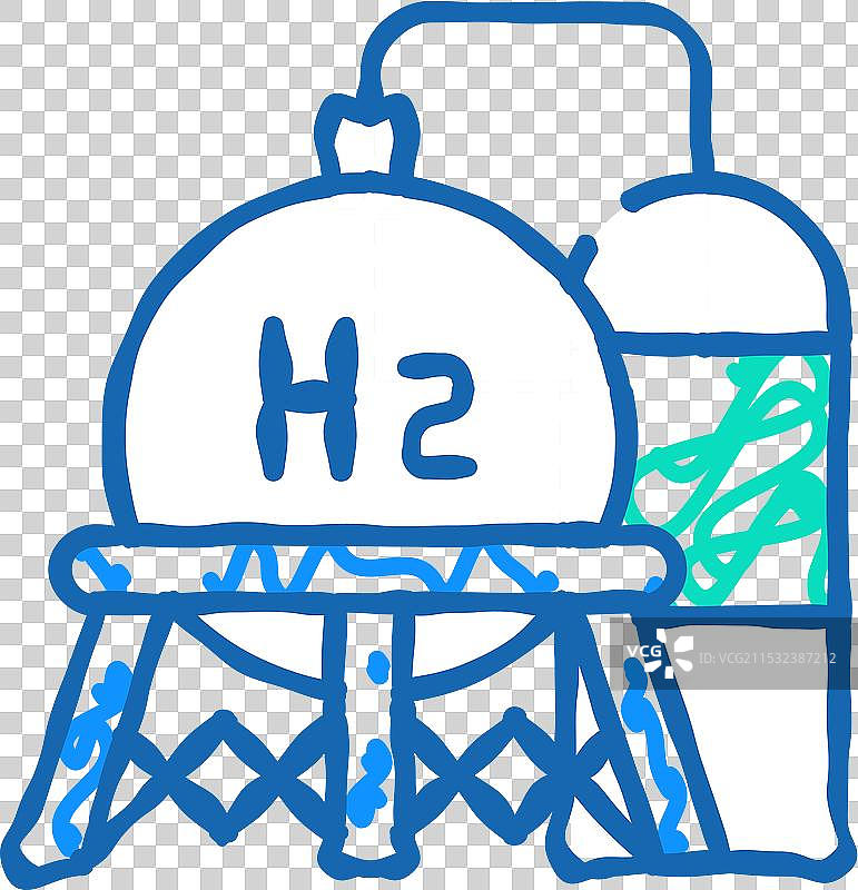 储氢罐图标涂鸦图片素材