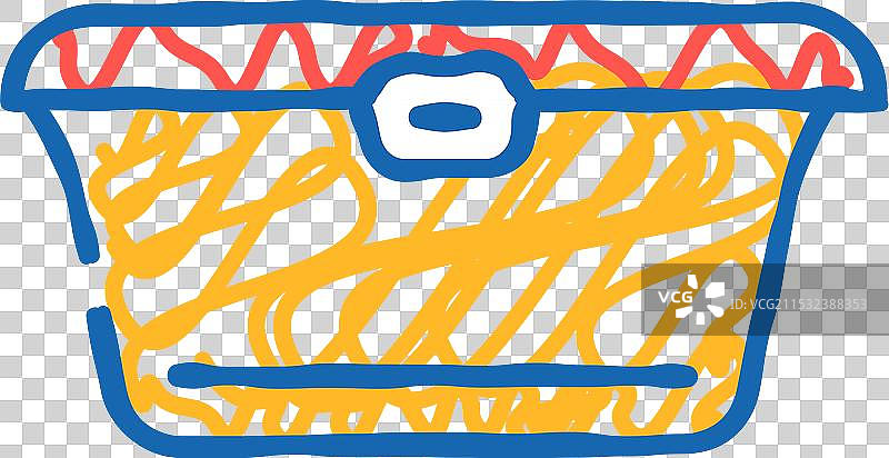 食品包装塑料容器图标涂鸦图片素材