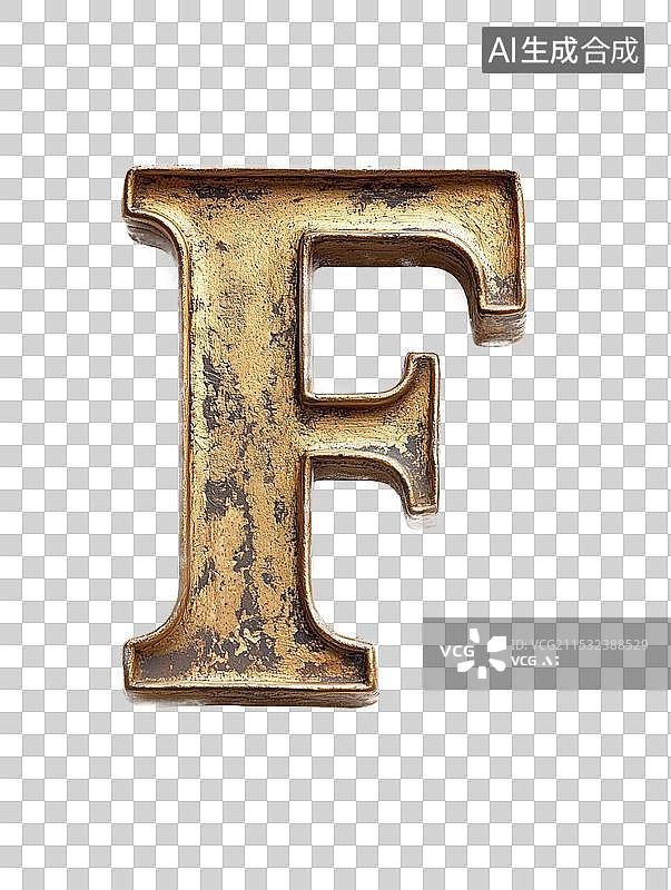 【AI数字艺术】免扣元素英文字母F图片素材