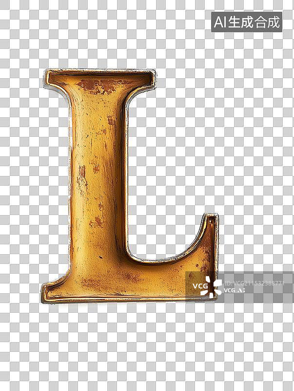 【AI数字艺术】免扣元素英文字母L图片素材