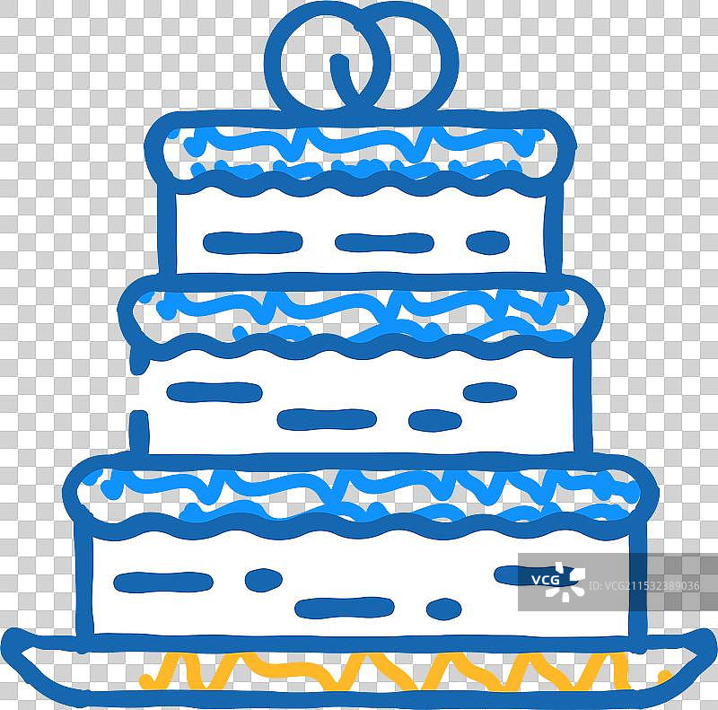 婚礼蛋糕甜点图标涂鸦图片素材