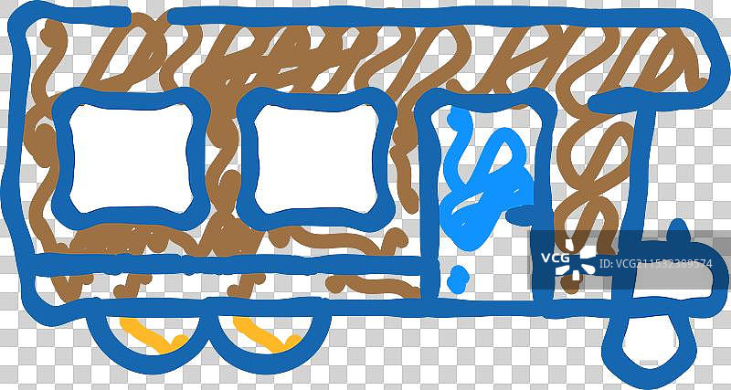 房车露营图标涂鸦图片素材