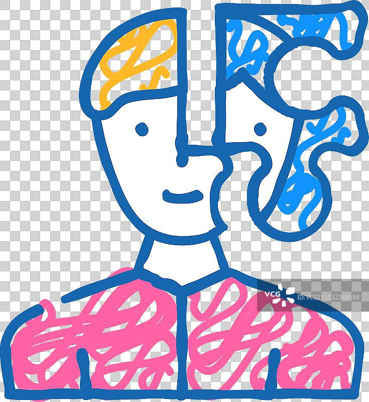 客户拼图 KYC 图标涂鸦图片素材