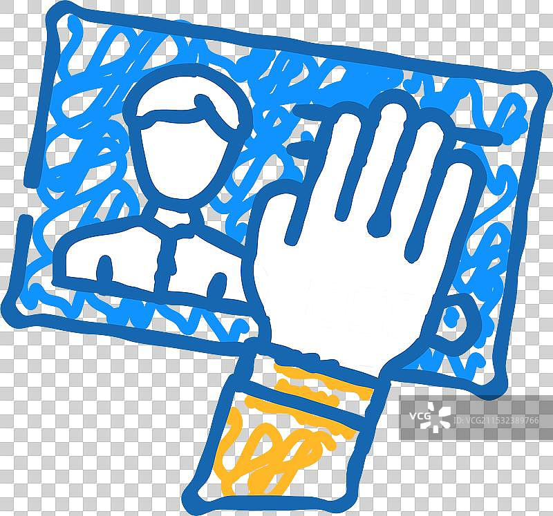 客户数据盗窃 KYC 图标涂鸦图片素材