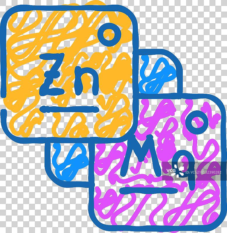 宏观和微观元素食品图标涂鸦图片素材