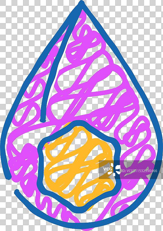 脂肪营养成分图标涂鸦图片素材