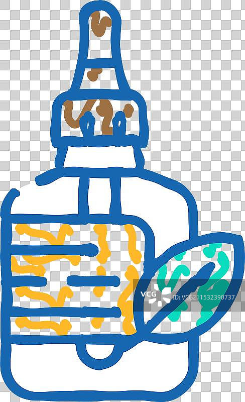 蓖麻油图标涂鸦图片素材