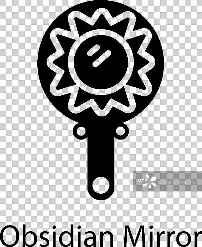 黑曜石镜子图片素材