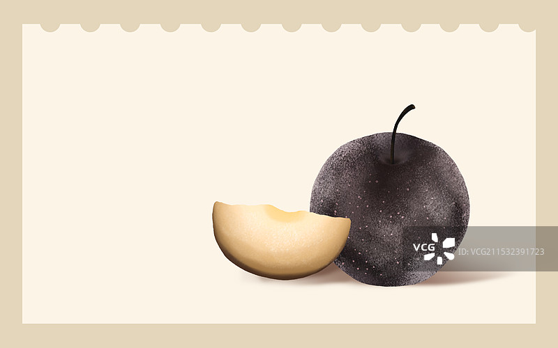 中国美食之冻梨插画图片素材