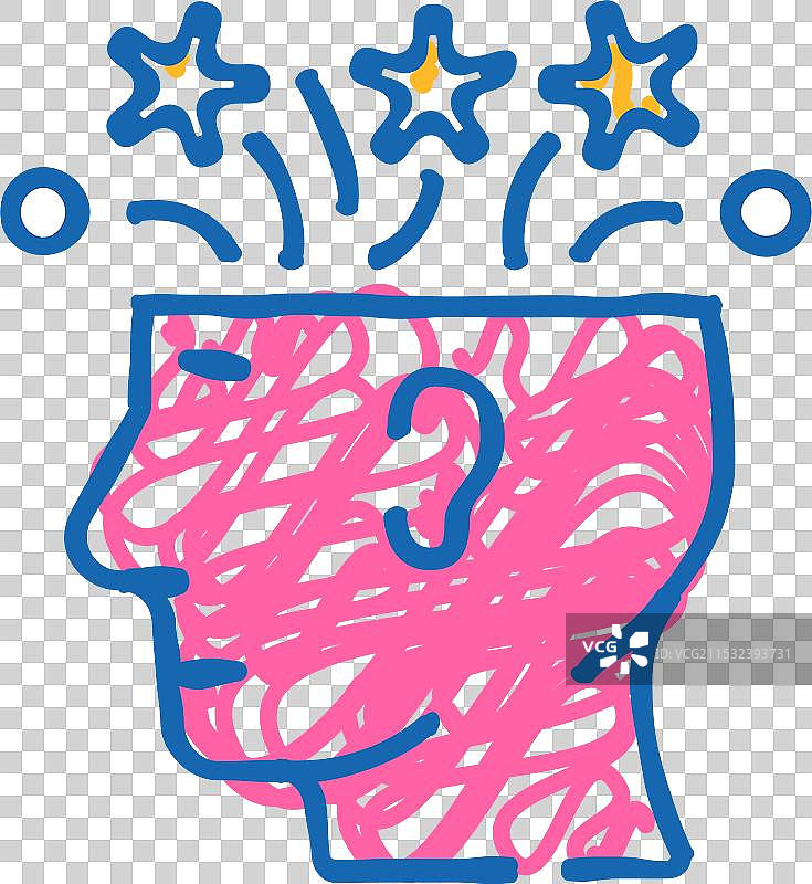 创意头脑风暴图标涂鸦图片素材