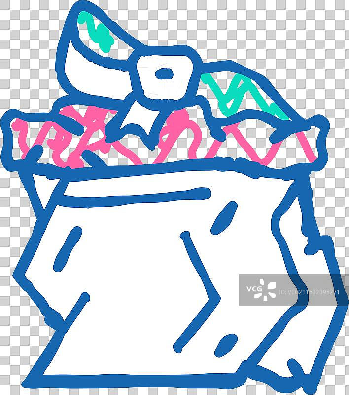 损坏的礼物图标涂鸦图片素材