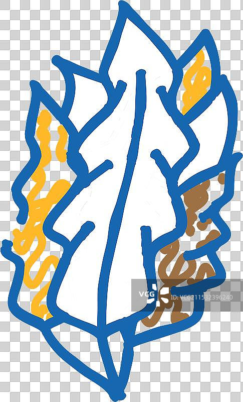 日本海带海藻图标涂鸦图片素材