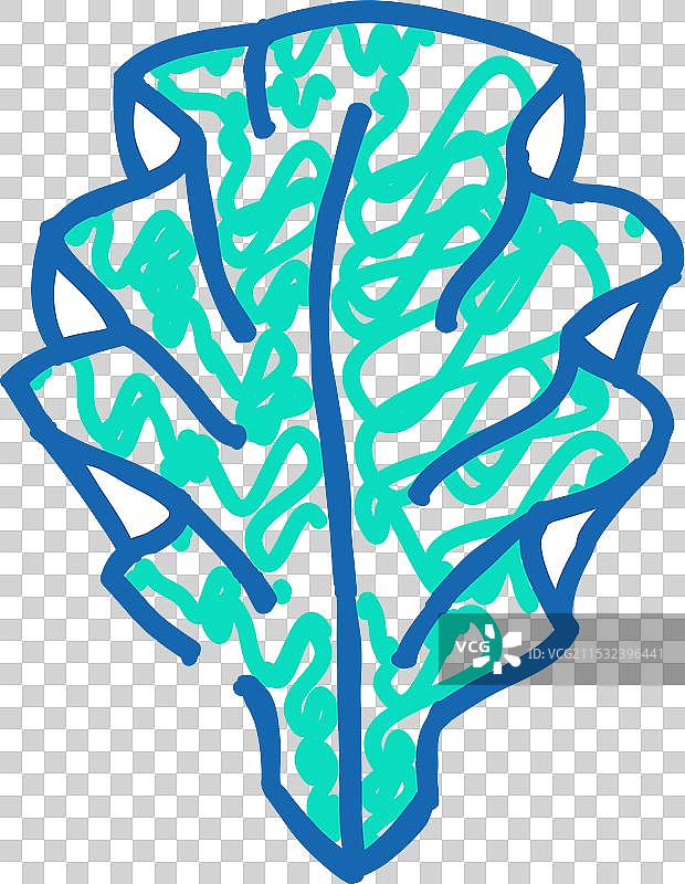 海藻图标涂鸦图片素材