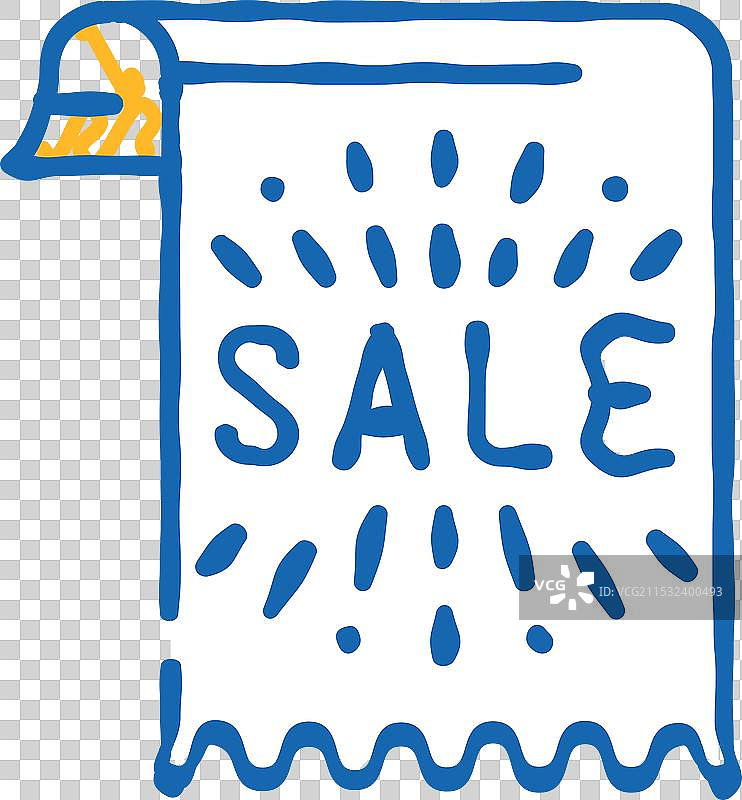 纸质传单销售图标涂鸦图片素材