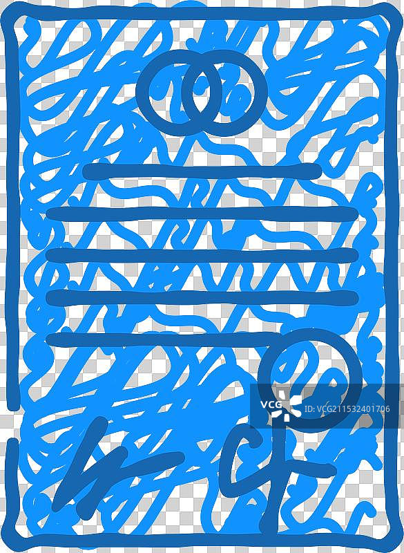 婚姻文件图标涂鸦图片素材