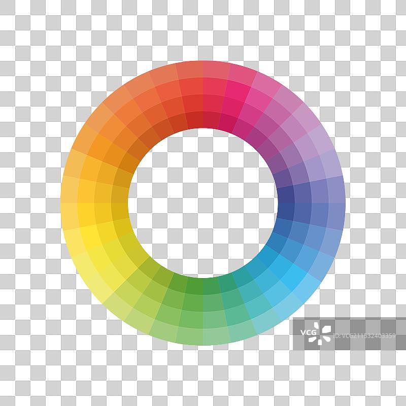 圆形彩虹色调调色板图片素材