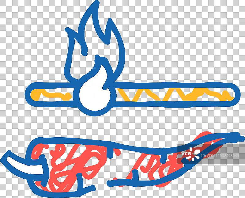 辣椒味道等级图标涂鸦图片素材