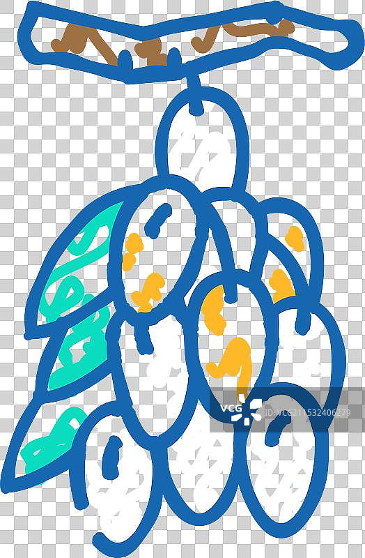 枸杞食品图标涂鸦图片素材