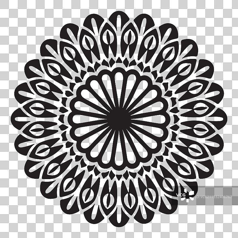 简单的曼荼罗设计图片素材