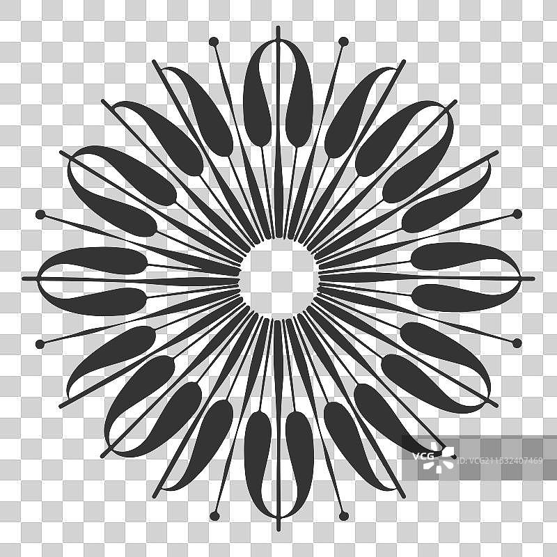 几何简单的曼陀罗设计图片素材