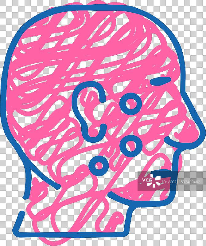 痤疮面部皮肤病图标涂鸦图片素材