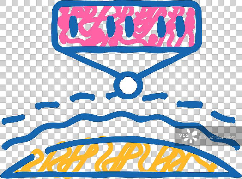 星星和行星的光谱分析图标涂鸦图片素材