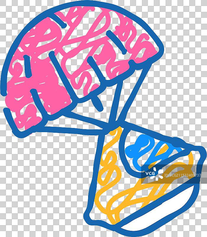 太空舱图标涂鸦图片素材