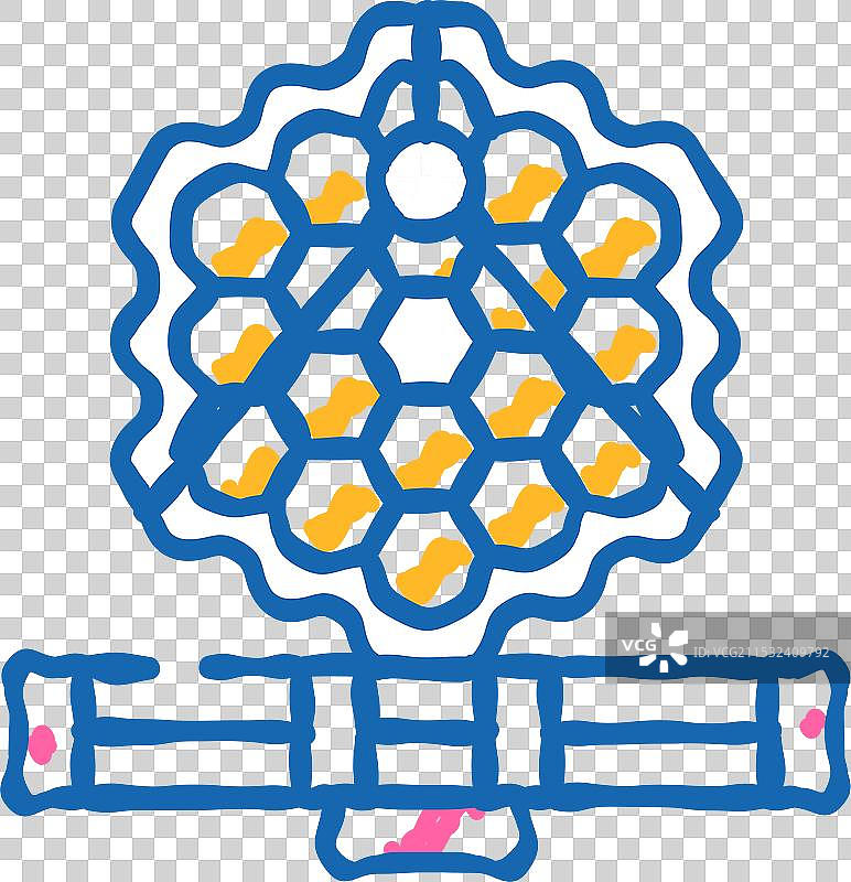 詹姆斯·韦布太空望远镜图标涂鸦图片素材