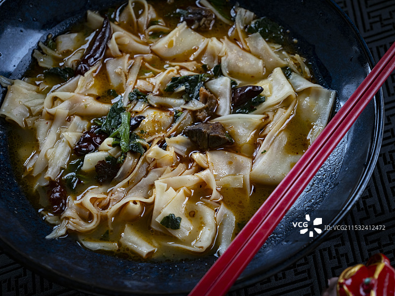 中国美食安徽拌面图片素材