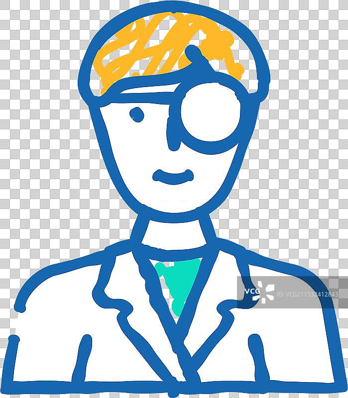 耳鼻喉科医生图标涂鸦图片素材