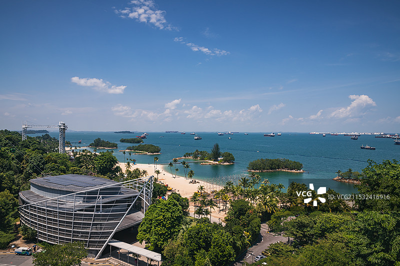 马六甲海峡与海岛图片素材