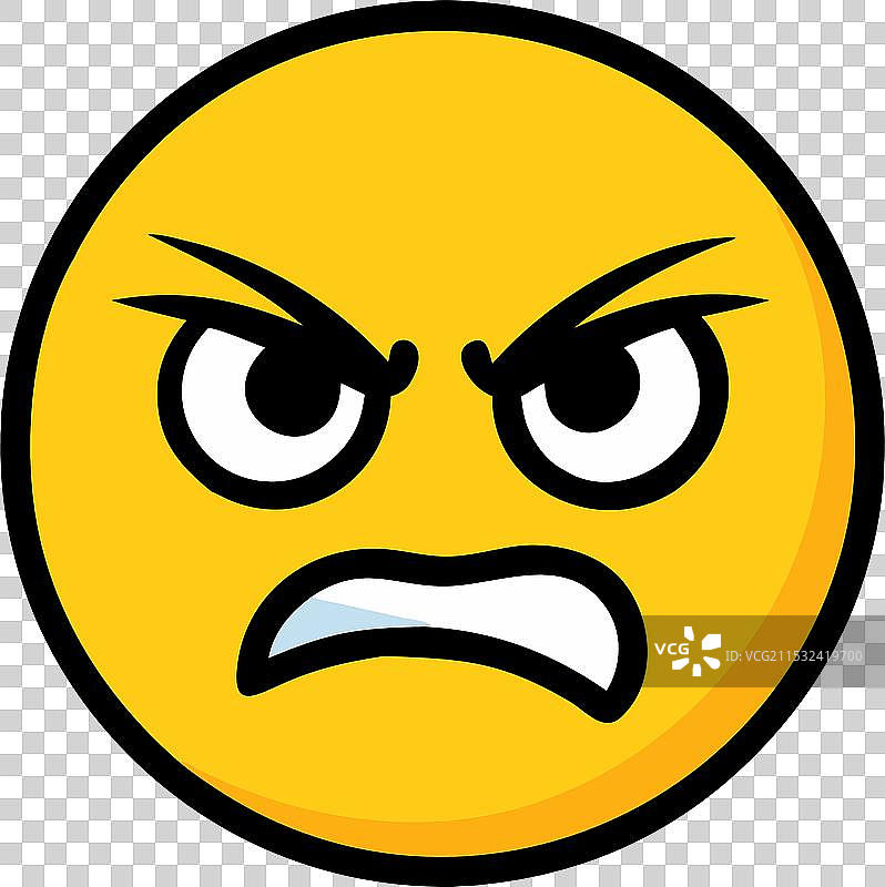 愤怒的表情符号图标图片素材