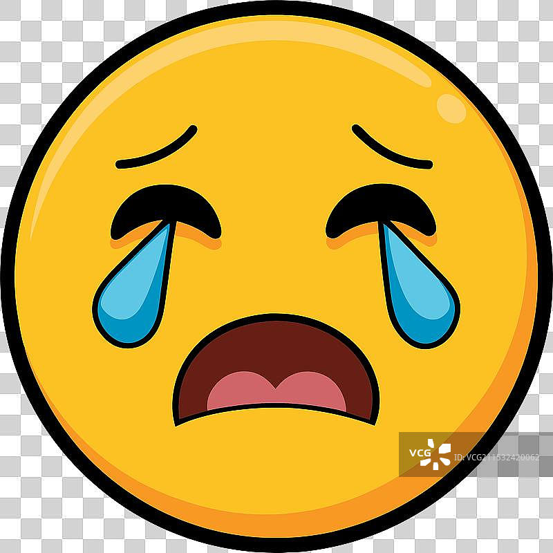 哭泣的表情符号图标图片素材