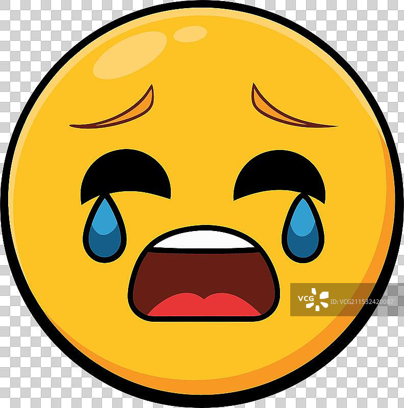 哭泣的表情符号图标图片素材