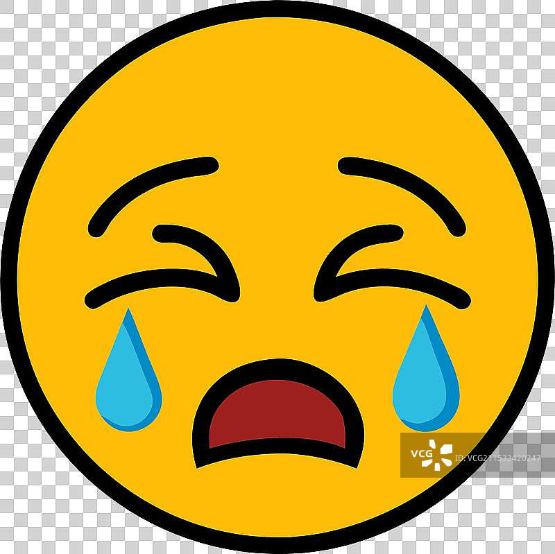 哭泣的表情符号图标图片素材