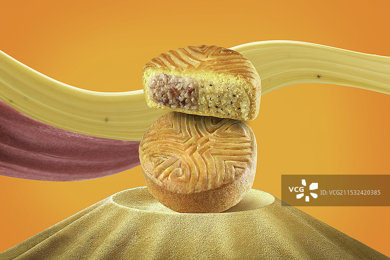 蛋烧月饼图片素材