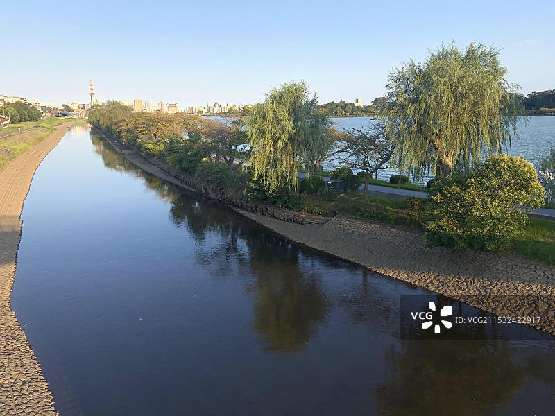 日本茨城县日立市跨海大桥风光图片素材