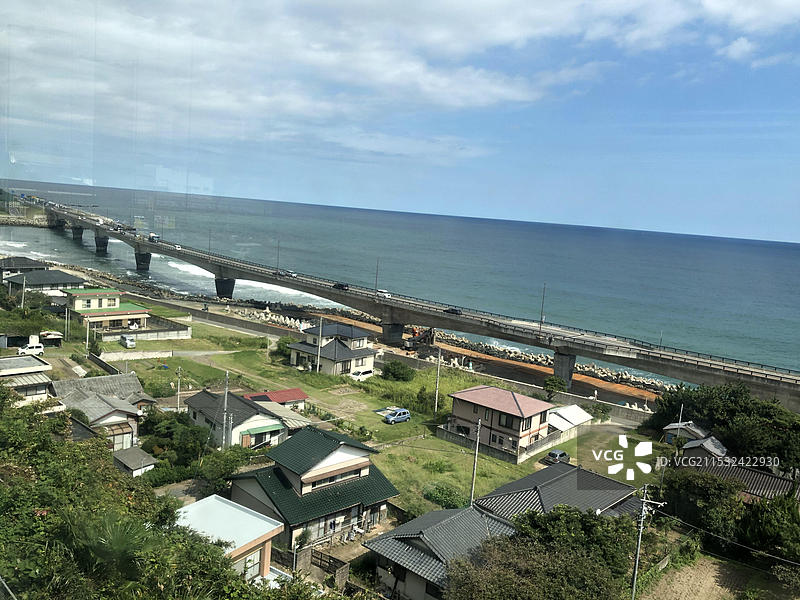 日本茨城县日立市跨海大桥风光图片素材