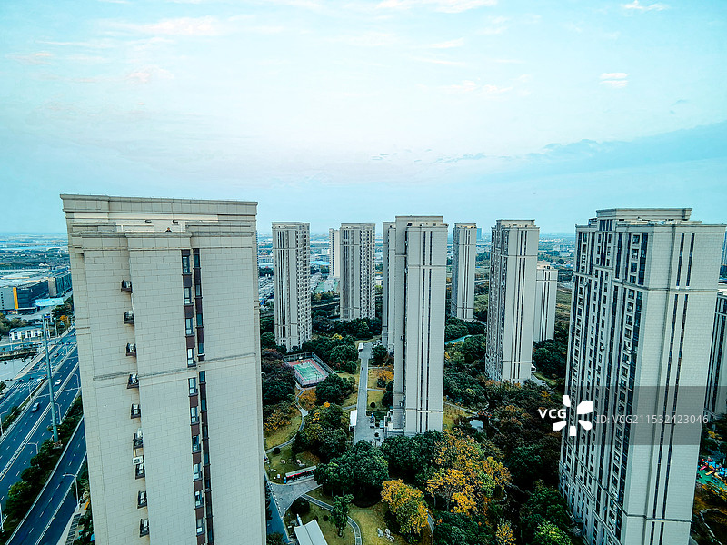 高楼林立图片素材