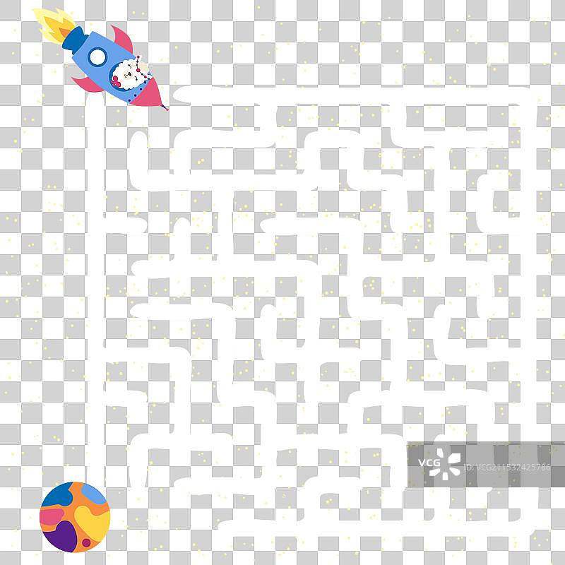 儿童游戏迷宫，寻找出路图片素材