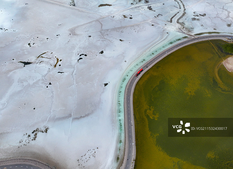 青海省海西州茶卡盐湖茶卡天空壹号航拍图片素材