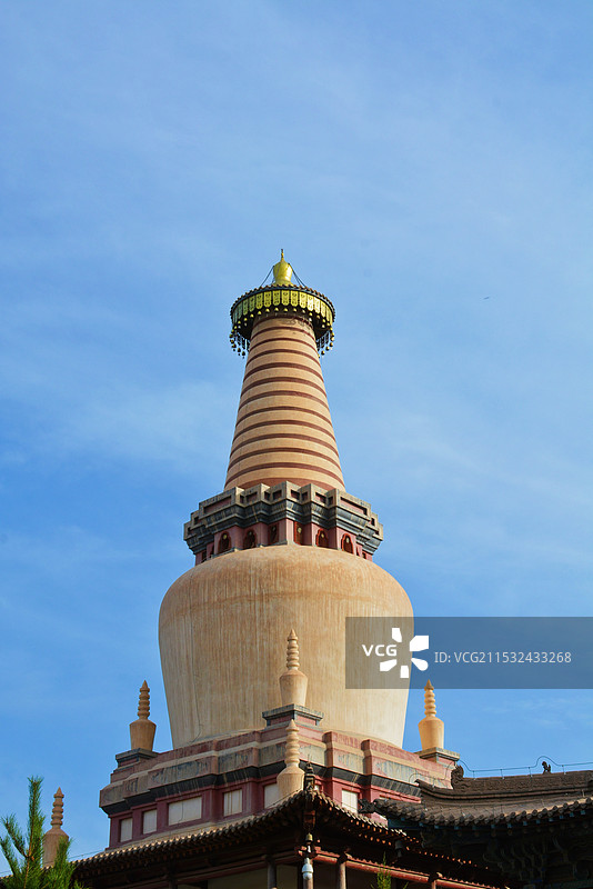 张掖大佛寺白塔图片素材