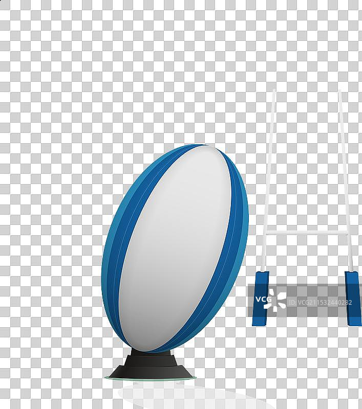 准备在橄榄球比赛中踢球图片素材