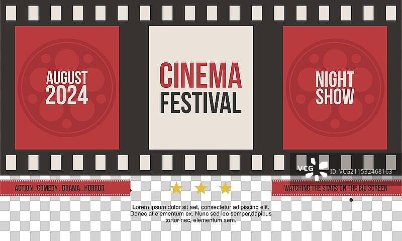 复古电影海报和传单收藏图片素材