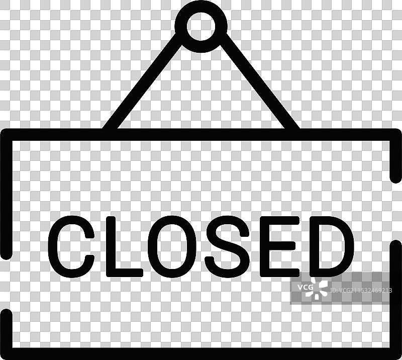 圆形笔画闭合图标图片素材