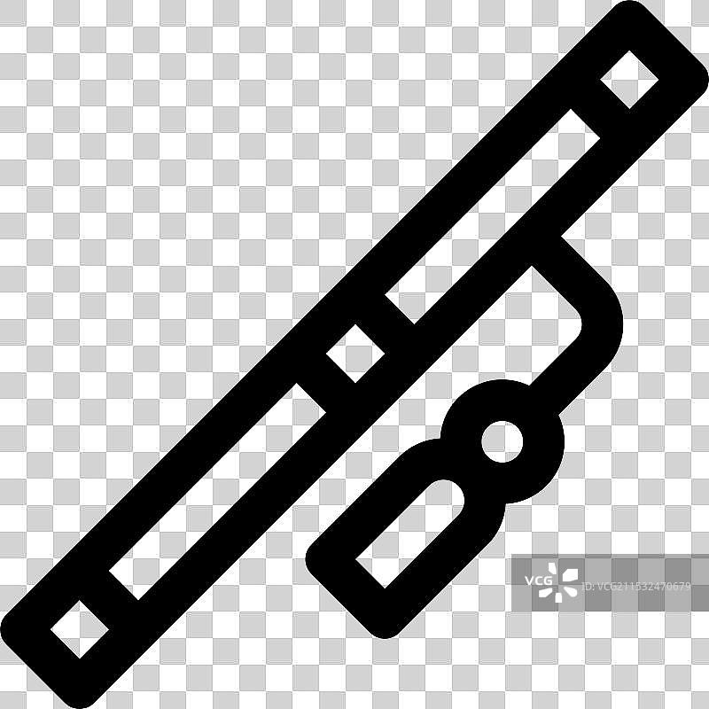 细线风格的独立设计的Dizi图标图片素材