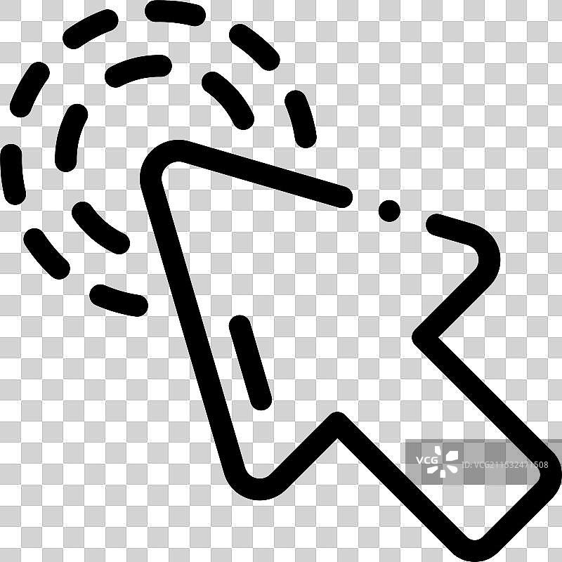 双击图标，细线条风格设计图片素材