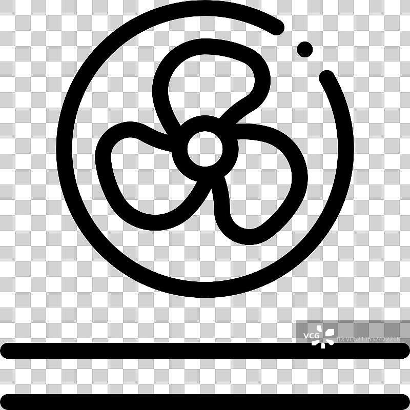 干衣机图标，细线条风格设计，独立于背景图片素材