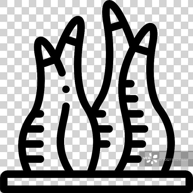 迪拜塔图标，细线条风格设计图片素材